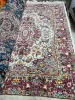 تصویر  قالیچه دست‌باف خطیبی – ۳۰ رج – گل ابریشم